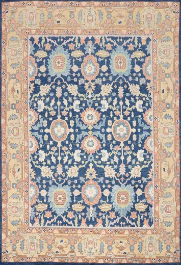Blue Ziegler Vegetable Dye Large Rug 12x15