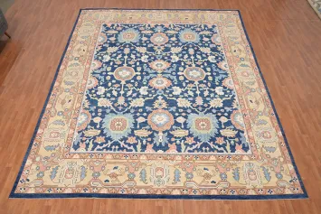 Blue Ziegler Vegetable Dye Large Rug 12x15