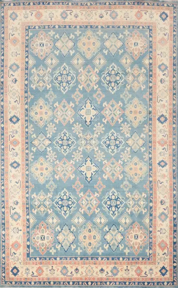 Vegetable Dye Kazak Oriental Large Rug 10x14