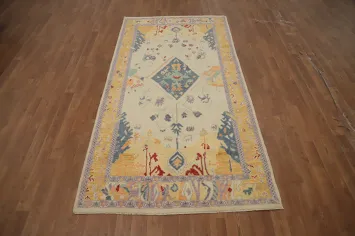 Vegetable Dye Oushak Oriental Rug 4x8