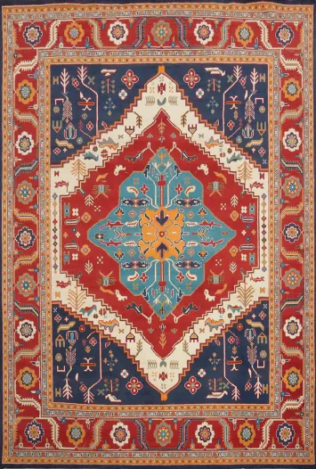 Vegetable Dye Heriz Serapi Oriental Area Rug 8x10