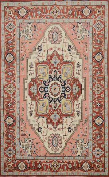Vegetable Dye Heriz Serapi Oriental Area Rug 6x9