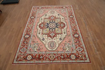 Vegetable Dye Heriz Serapi Oriental Area Rug 6x9