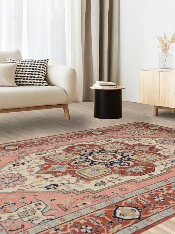 Vegetable Dye Heriz Serapi Oriental Area Rug 6x9