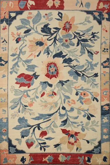 Vegetable Dye Oushak Oriental Area Rug 8x10
