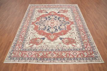 Handmade Wool Heriz Serapi Vegetable Dye Area Rug 8x10