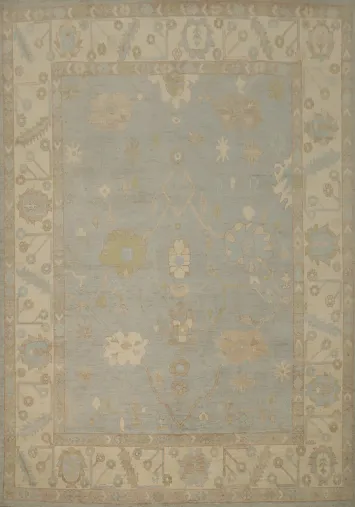 Vegetable Dye Oushak Handmade Wool Area Rug 8x10