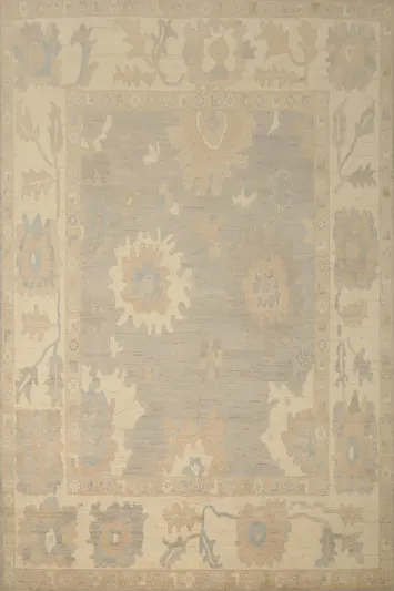 Vegetable Dye Oushak Handmade Wool Area Rug 8x10