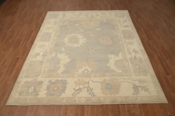 Vegetable Dye Oushak Handmade Wool Area Rug 8x10