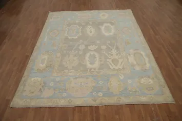 Vegetable Dye Oushak Handmade Wool Area Rug 8x10