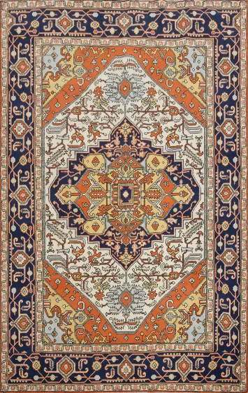 Vegetable Dye Heriz Serapi Oriental Area Rug 6x8