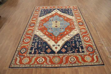 Vegetable Dye Heriz Serapi Oriental Area Rug 6x9