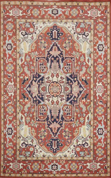 Vegetable Dye Heriz Serapi Oriental Area Rug 6x9