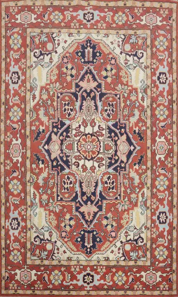 Vegetable Dye Heriz Serapi Oriental Area Rug 6x9