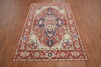Vegetable Dye Heriz Serapi Oriental Area Rug 6x9