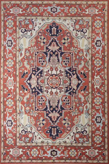 Vegetable Dye Heriz Serapi Oriental Area Rug 6x9