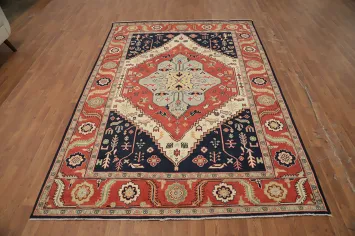 Vegetable Dye Heriz Serapi Oriental Area Rug 6x9