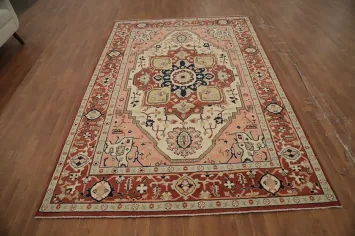 Vegetable Dye Heriz Serapi Oriental Area Rug 6x9