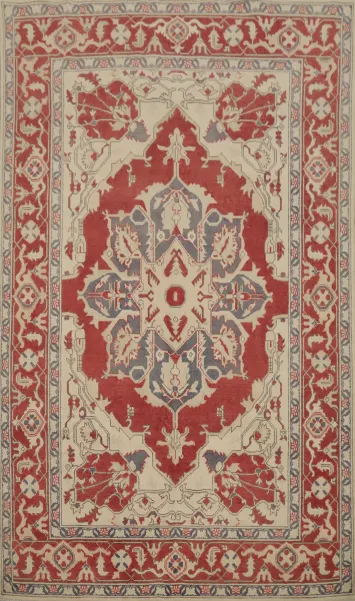 Vegetable Dye Heriz Serapi Handmade Area Rug 6x9