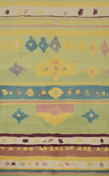 Vegetable Dye Gabbeh Persian Area Rug 6x9
