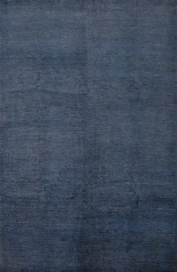 Vegetable Dye Blue Gabbeh Persian Area Rug 8x10