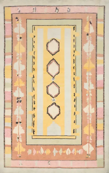 Vegetable Dye Gabbeh Persian Area Rug 6x9