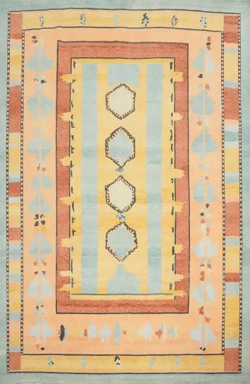 Vegetable Dye Gabbeh Persian Area Rug 9x12
