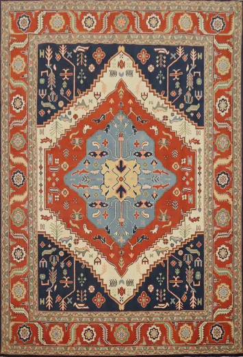 Vegetable Dye Heriz Serapi Oriental Area Rug 8x10