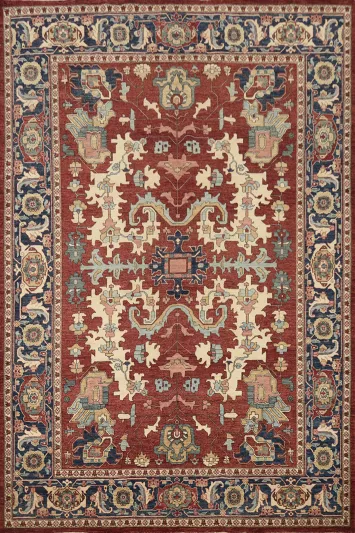 Vegetable Dye Heriz Serapi Large Area Rug 9x12