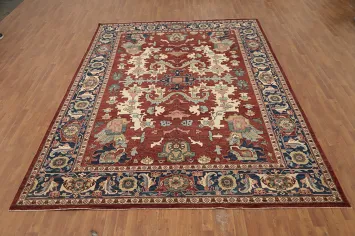 Vegetable Dye Heriz Serapi Large Area Rug 9x12