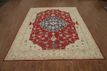 Vegetable Dye Oushak Oriental Area Rug 9x12