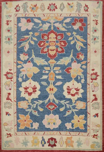 Vegetable Dye Oushak Oriental Area Rug 8x10