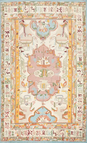Vegetable Dye Oushak Oriental Large Rug 12x17