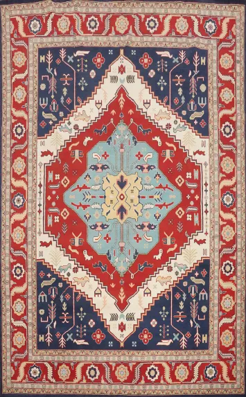 Vegetable Dye Heriz Serapi Large Area Rug 9x12
