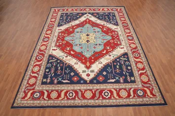 Vegetable Dye Heriz Serapi Large Area Rug 9x12
