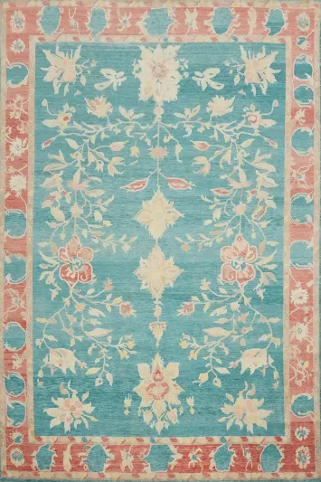 Vegetable Dye Oushak Oriental Large Rug 12x15