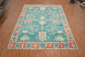Vegetable Dye Oushak Oriental Large Rug 12x15