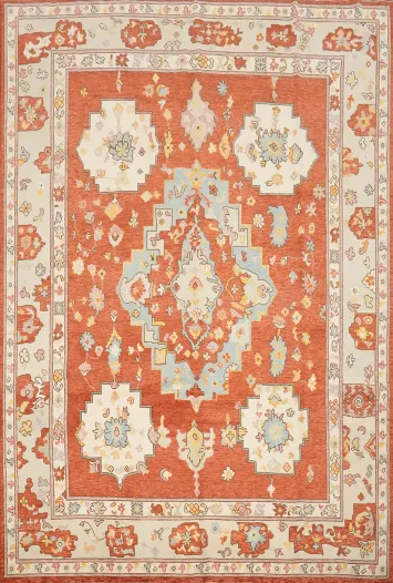 Vegetable Dye Oushak Oriental Area Rug 8x10