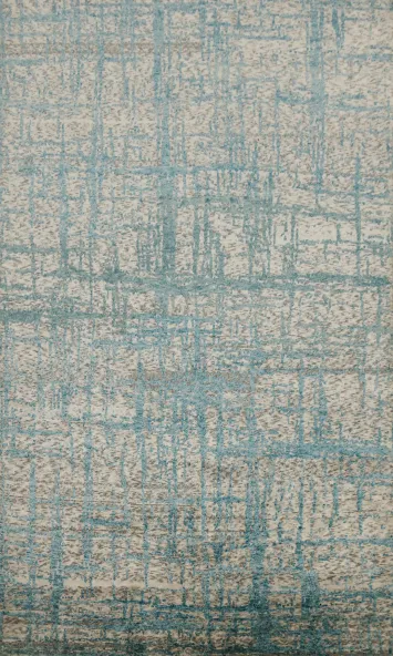 Abstract Wool Nepalese Oriental Area Rug 6x10