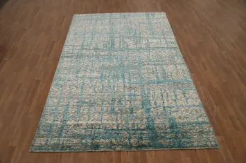 Abstract Wool Nepalese Oriental Area Rug 6x10