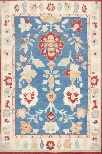 Vegetable Dye Oushak Oriental Area Rug 8x10