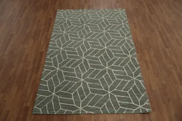 Sophisticated Geometric Elegance Contemporary Area Rug 5x8