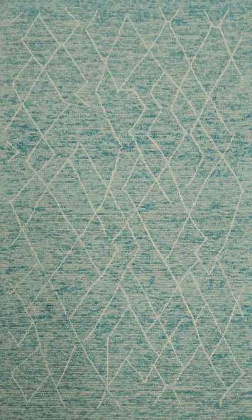 Luxurious Area Rug 5x8 with Geometric Crisscross