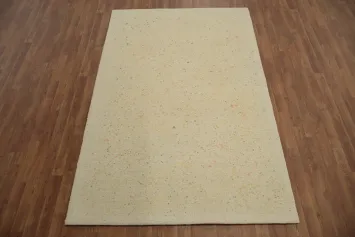 Tufted Abstract Area Rug 5x8 with Subtle Colorful Speckles