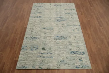 Elegant Distressed Look Abstract Area Rug 5x8 for Living Rooms
