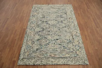 Geometric Wool Modern Abstract Area Rug 5x8