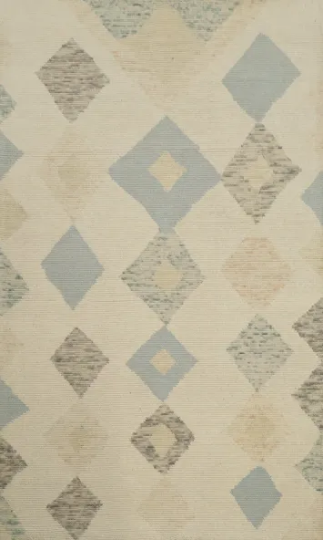 Geometric Subtle Diamond Pattern Modern Area Rug 5x8