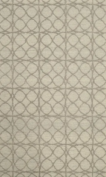 Chic Modern Area Rug 5x8 Featuring Geometric Circle Designs