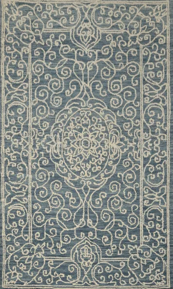 Sophisticated Scrolling Patterns Area Rug 5x8