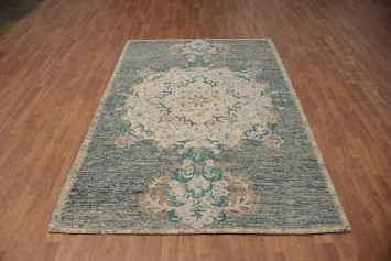 Luxurious Oriental Medallion Design Area Rug 5x8